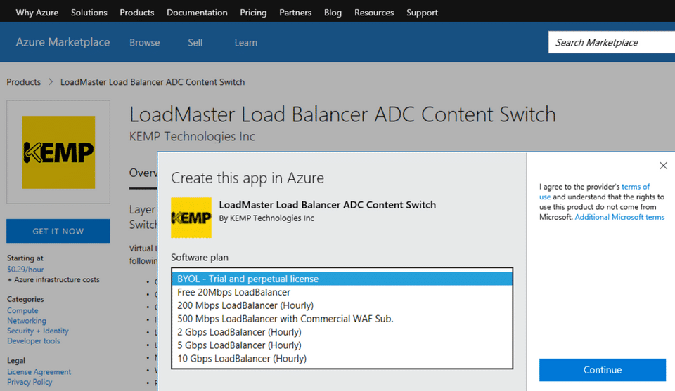 LoadMaster for Azure 