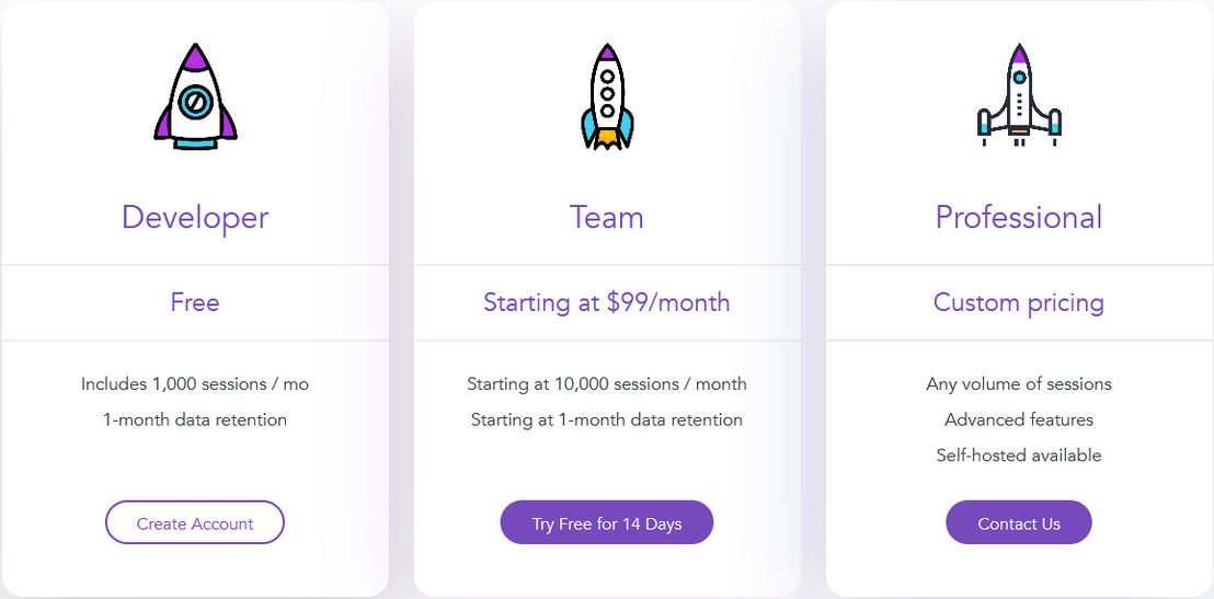 LogRocket pricing