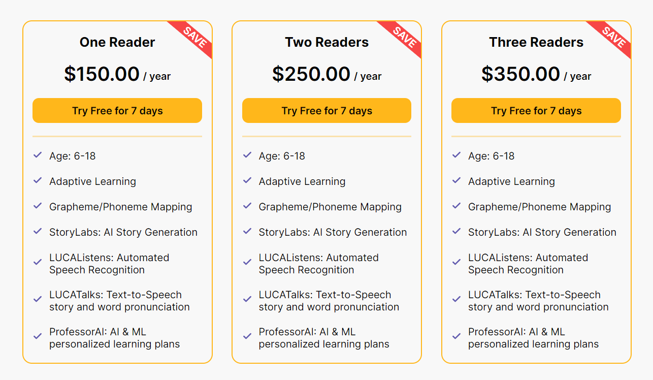 LUCA.ai pricing