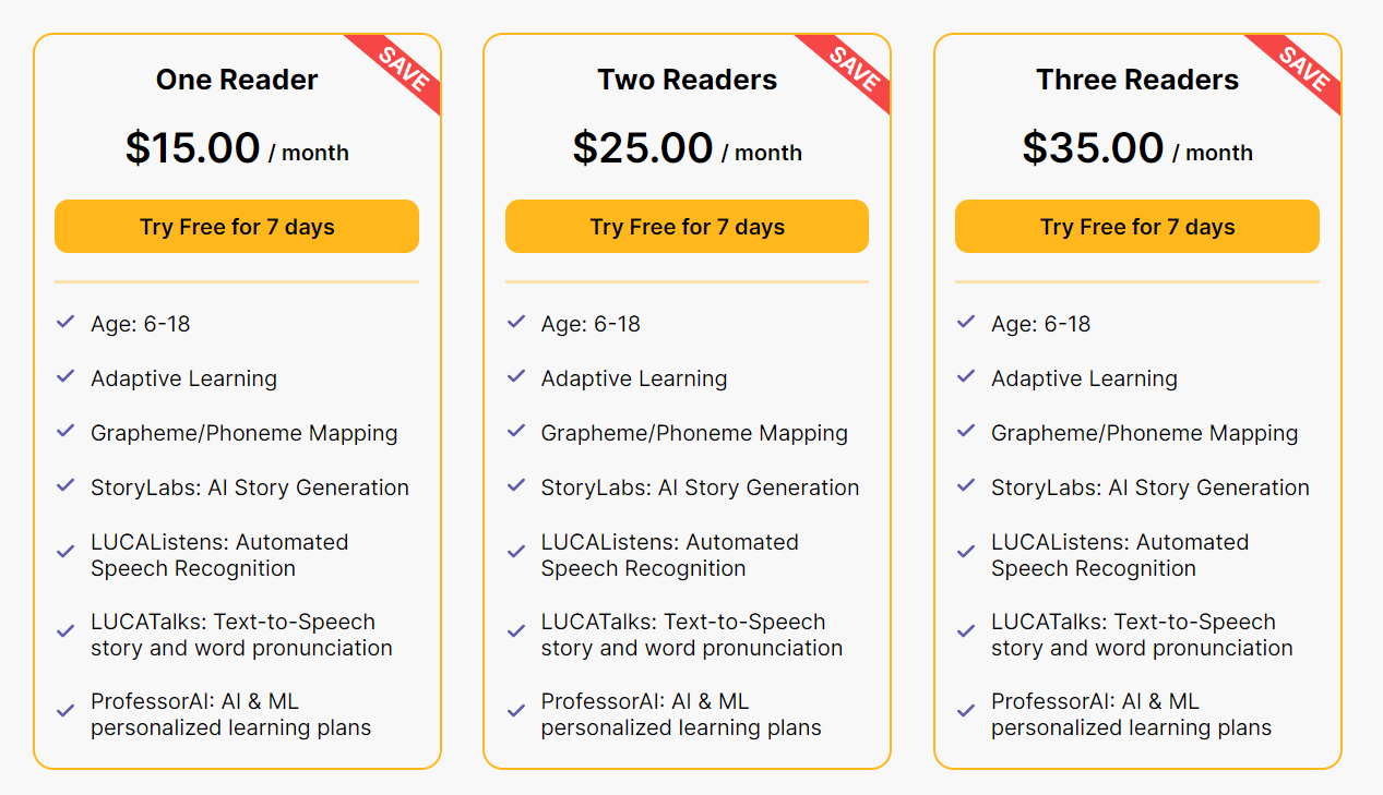 LUCA.ai pricing