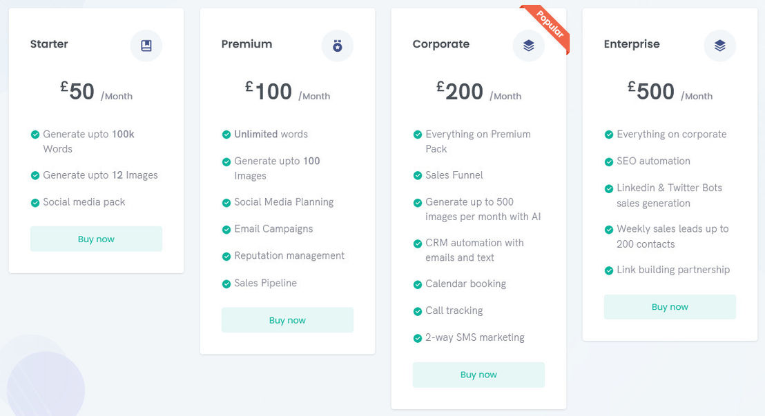 macaws.ai pricing