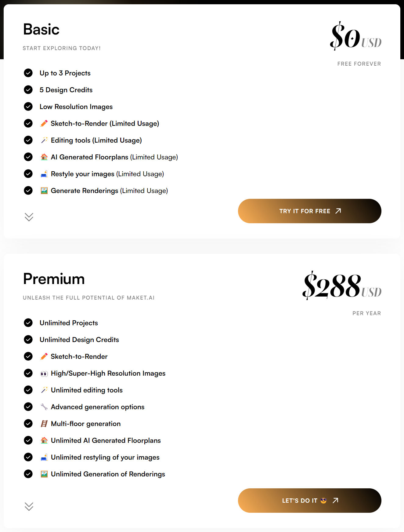 Maket pricing