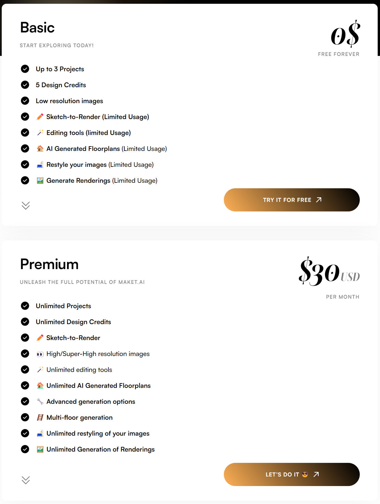 Maket pricing