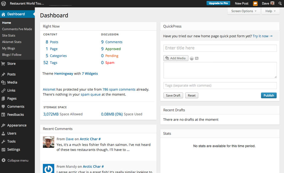 WordPress and MariaDB