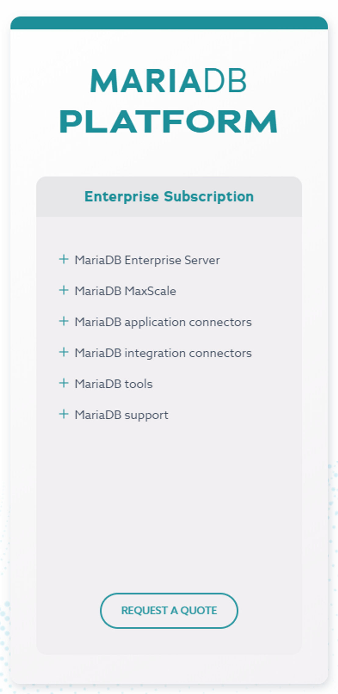 MariaDB pricing