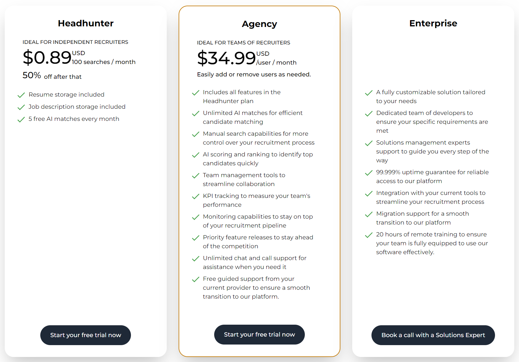 Marketch pricing