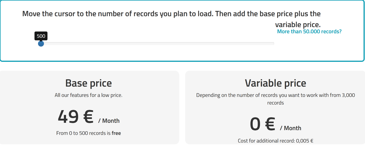 MasterBase pricing