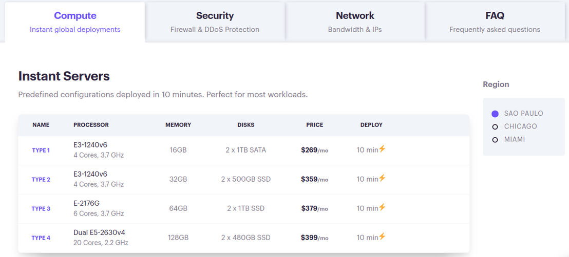 Maxihost pricing