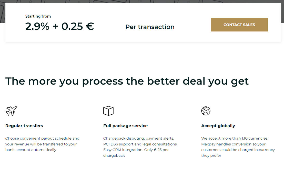 Maxpay pricing