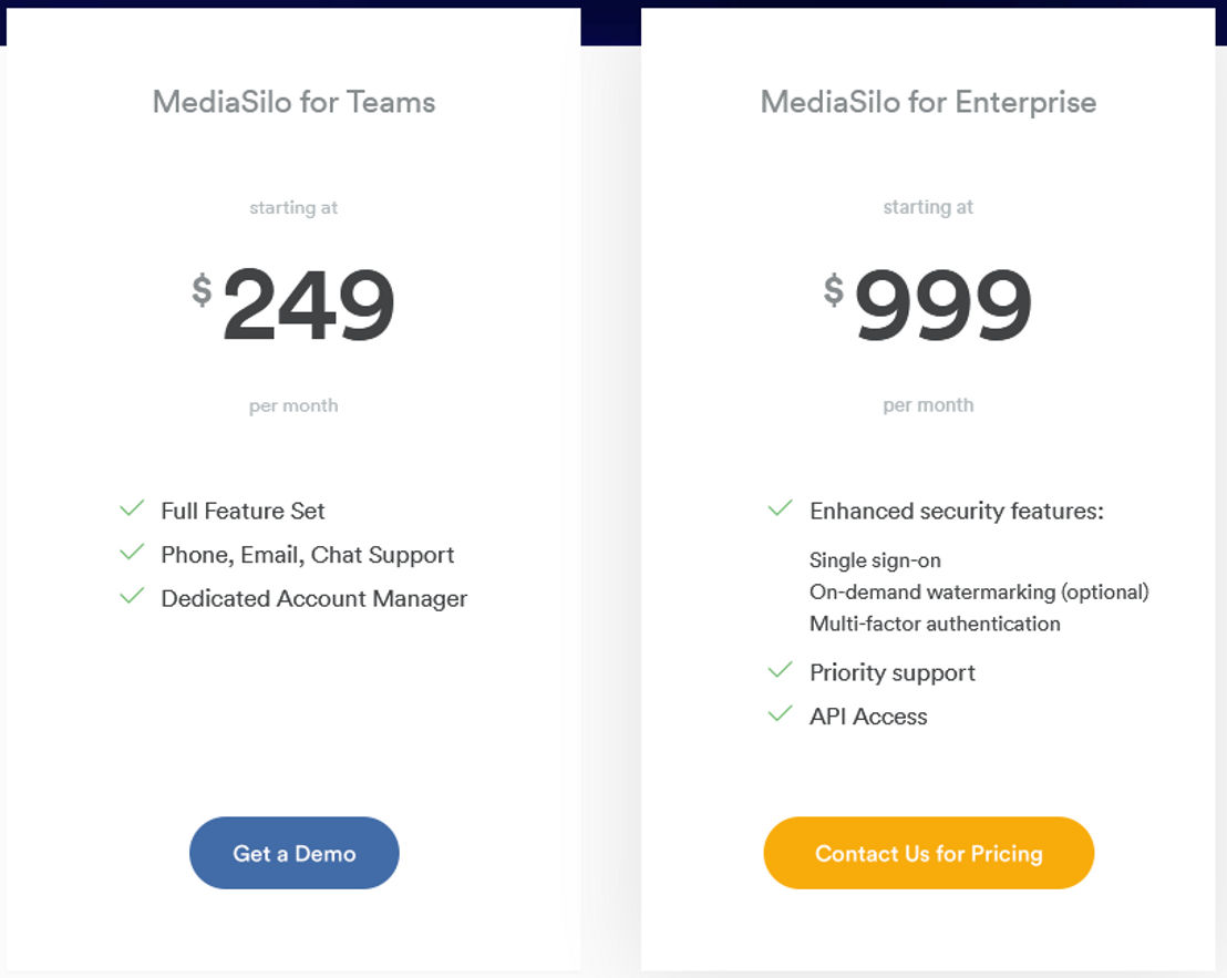 mediasilo pricing