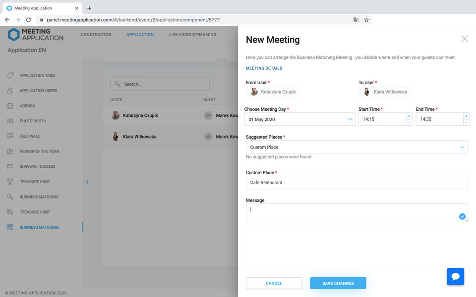 Create Business Meeting in The Meeting Application App-thumb