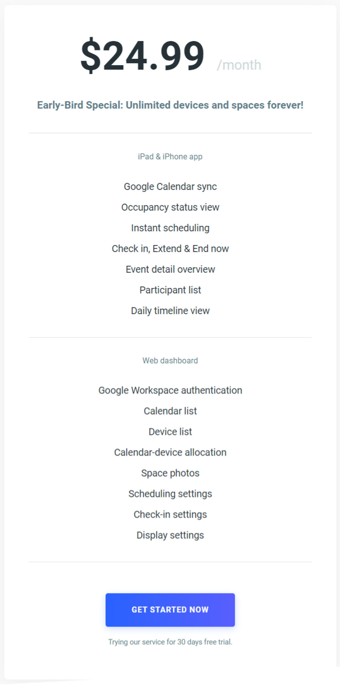 meetingrule pricing