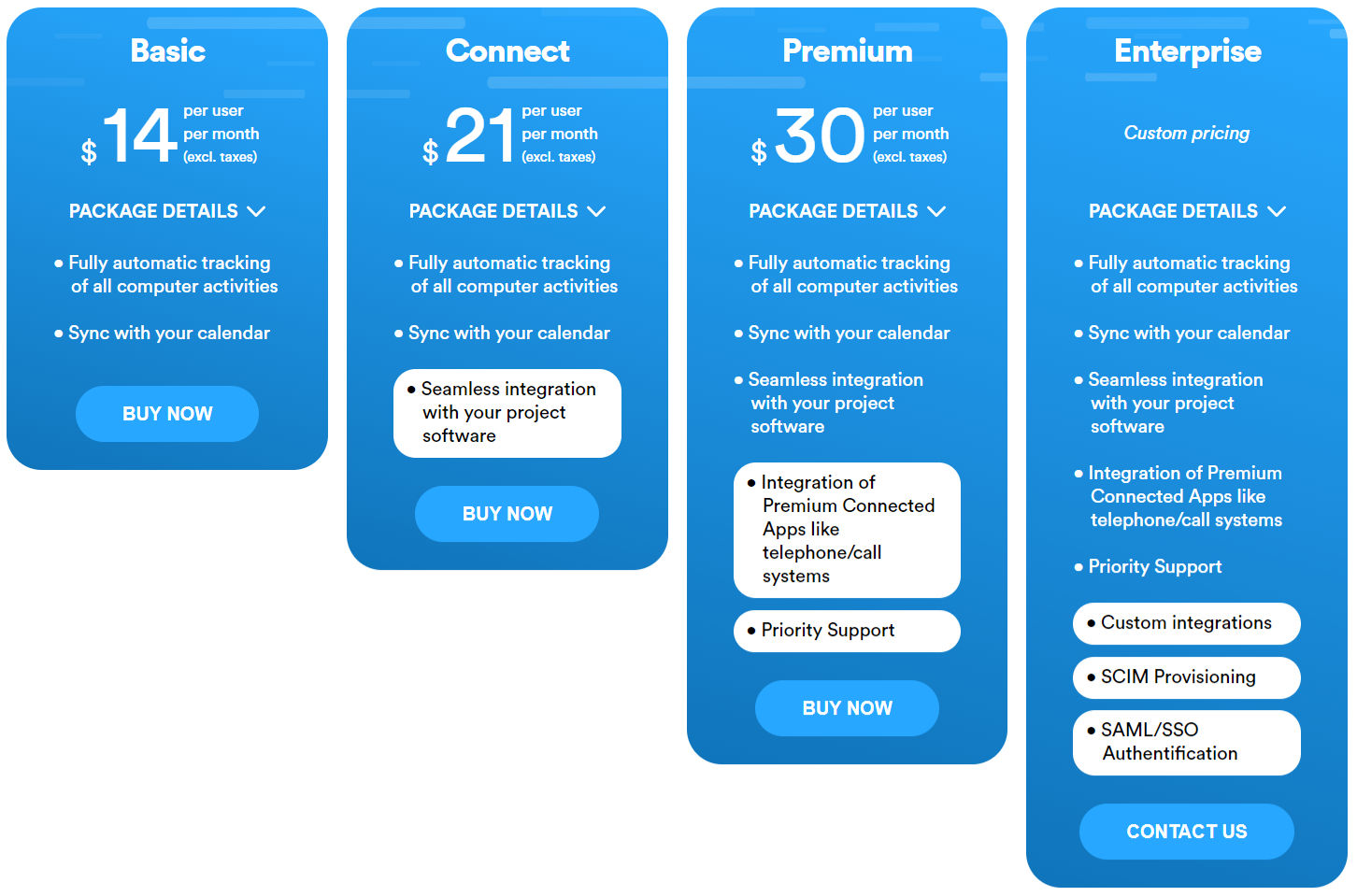 Memtime pricing