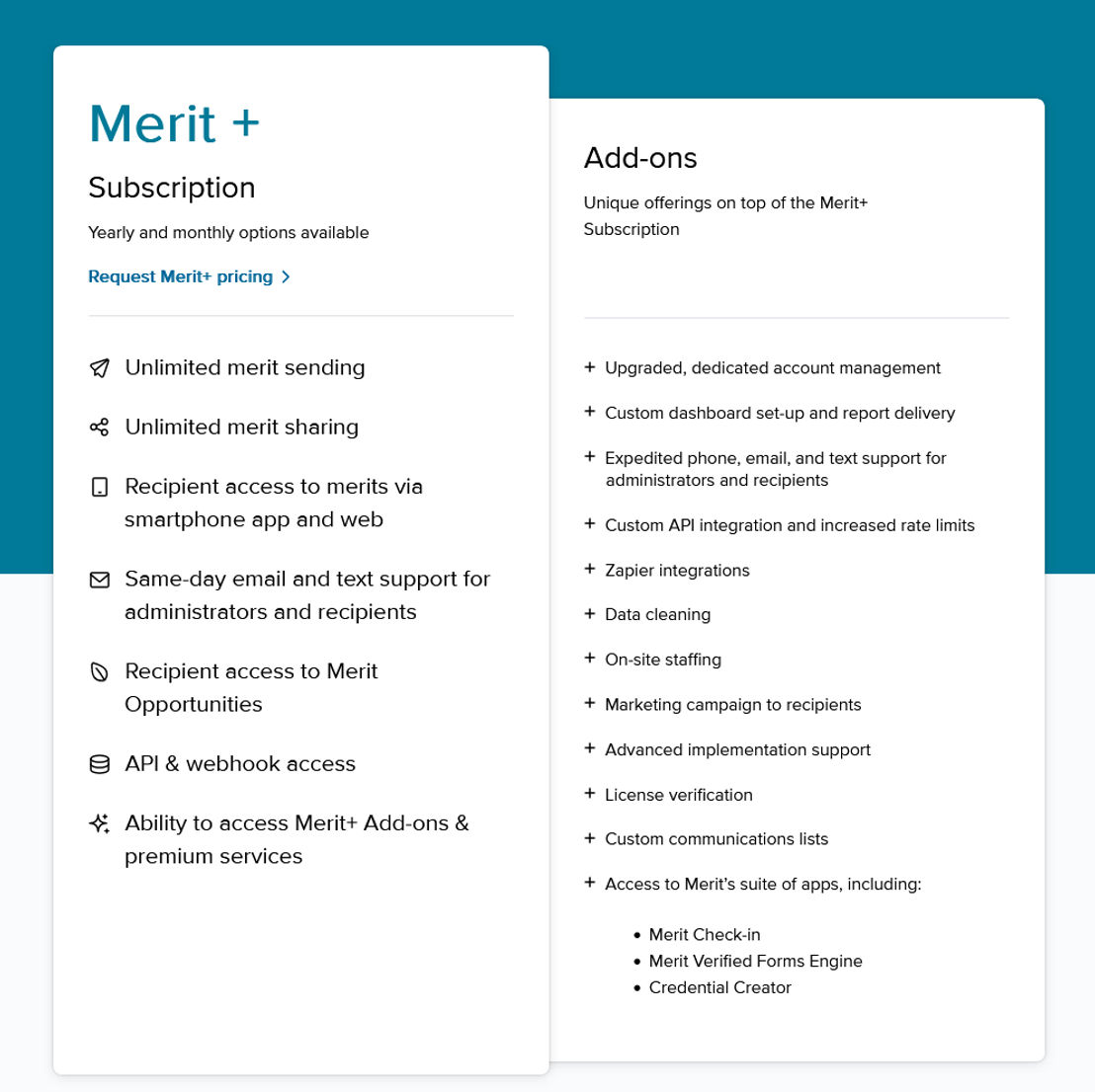 merit pricing