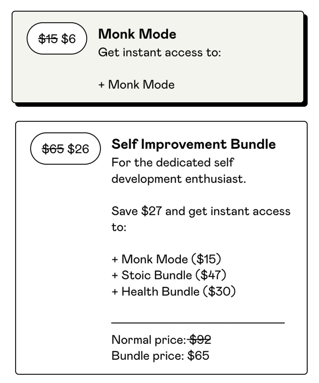 Monk Mode pricing