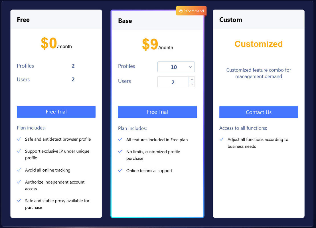 MoreLogin pricing