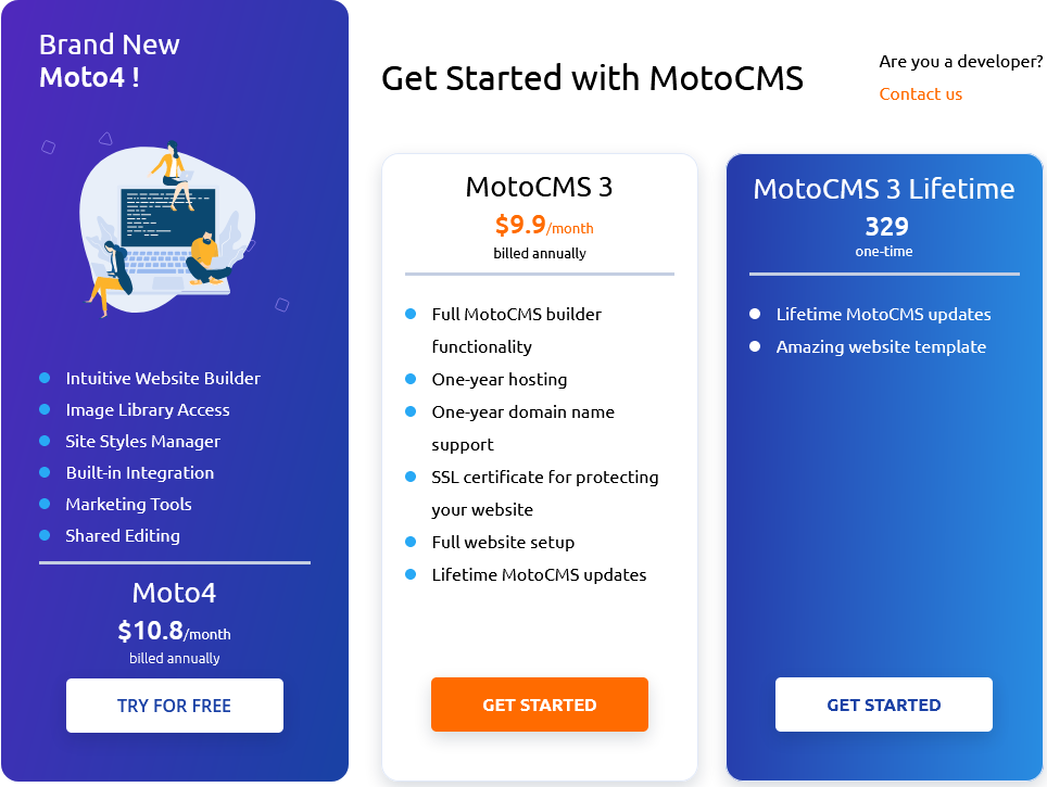 MotoCMS pricing