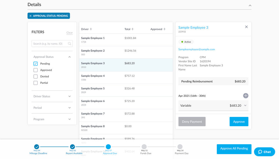 Reimbursement Report Sample-thumb