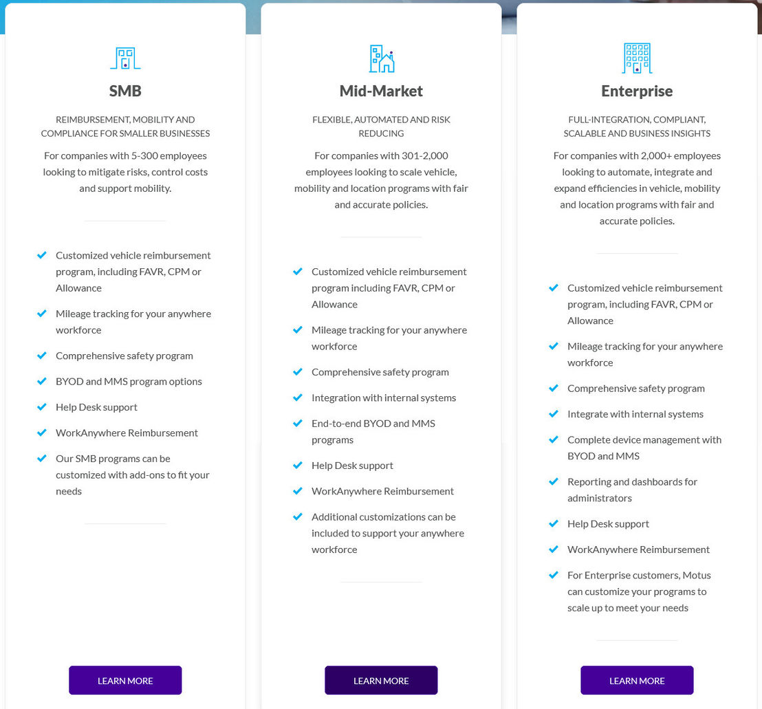 Motus pricing