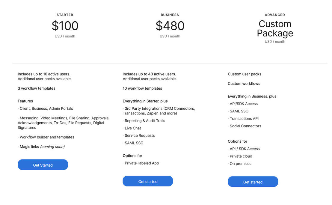 Moxo pricing