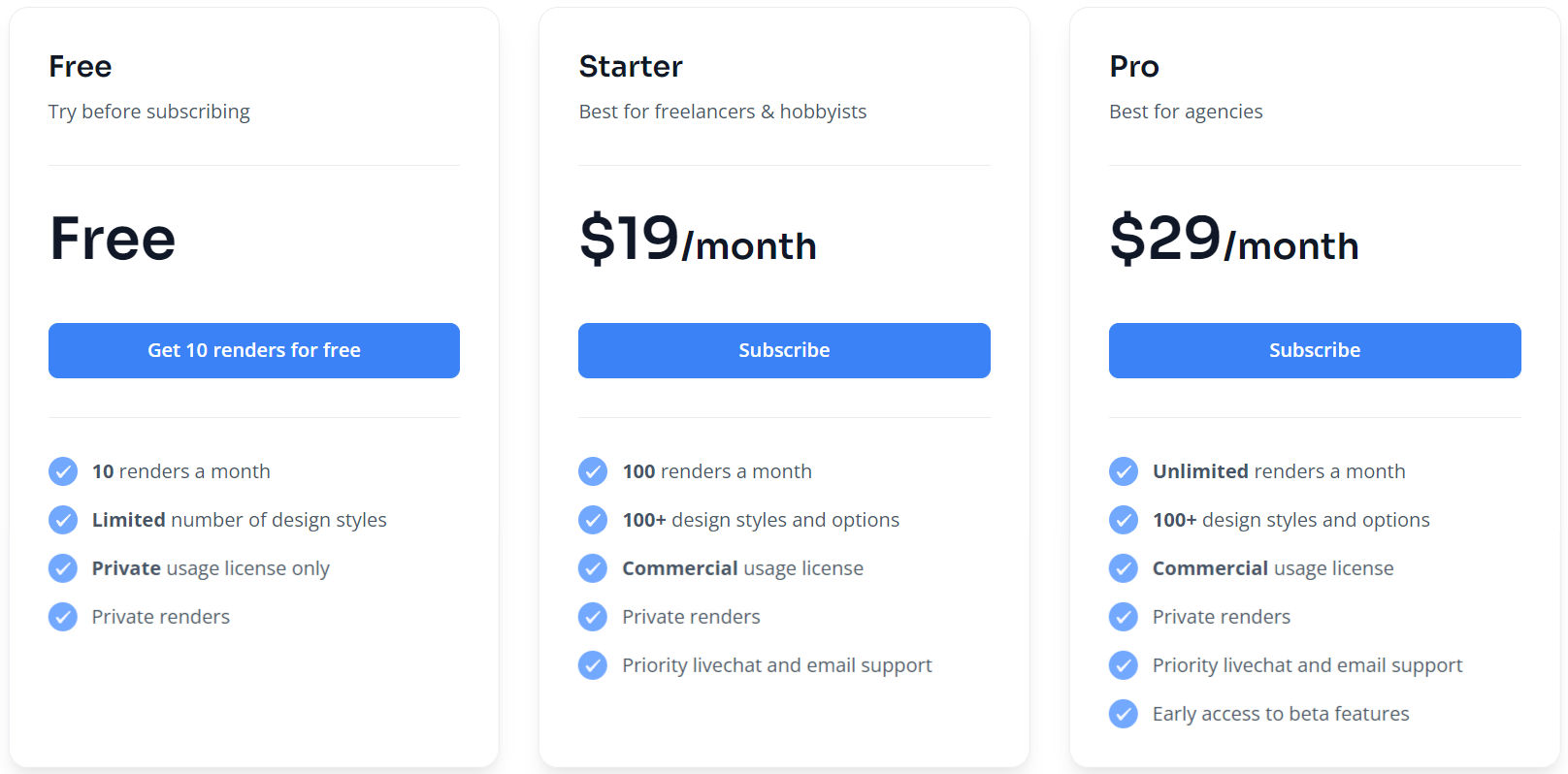 MyArchitectAI pricing