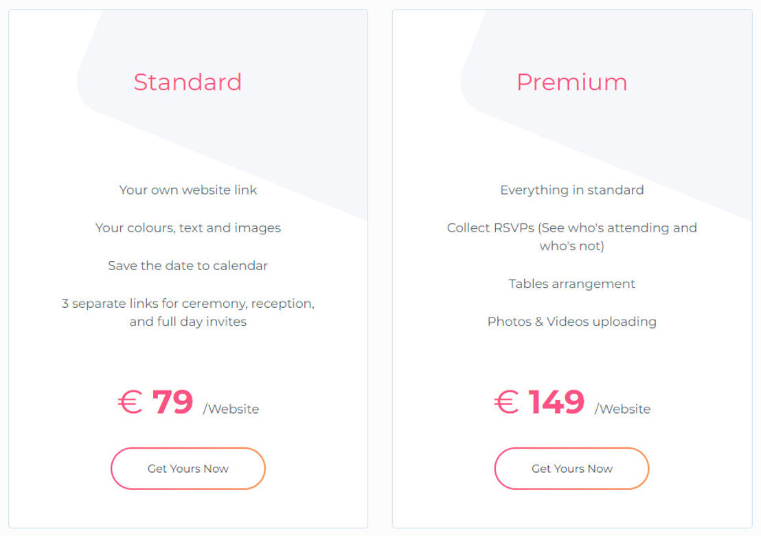 MyKnotBook pricing