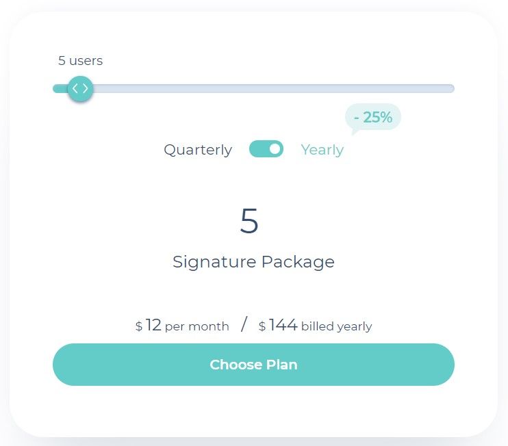 MySignature pricing