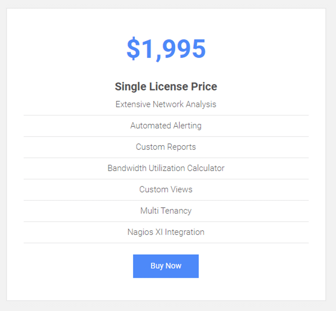 nagios-network-analyzer pricing