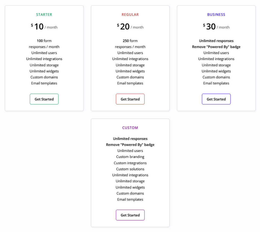 NativeForms pricing