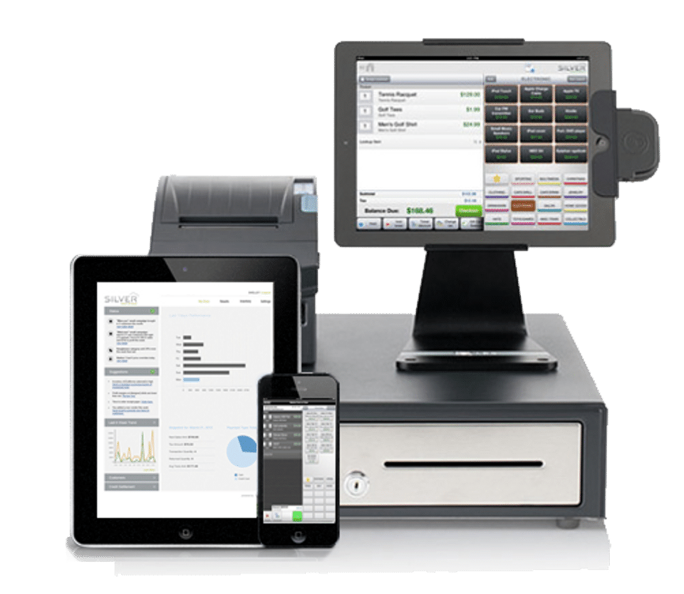 NCR Counterpoint screenshot: NCR Counterpoint's touchscreen interface