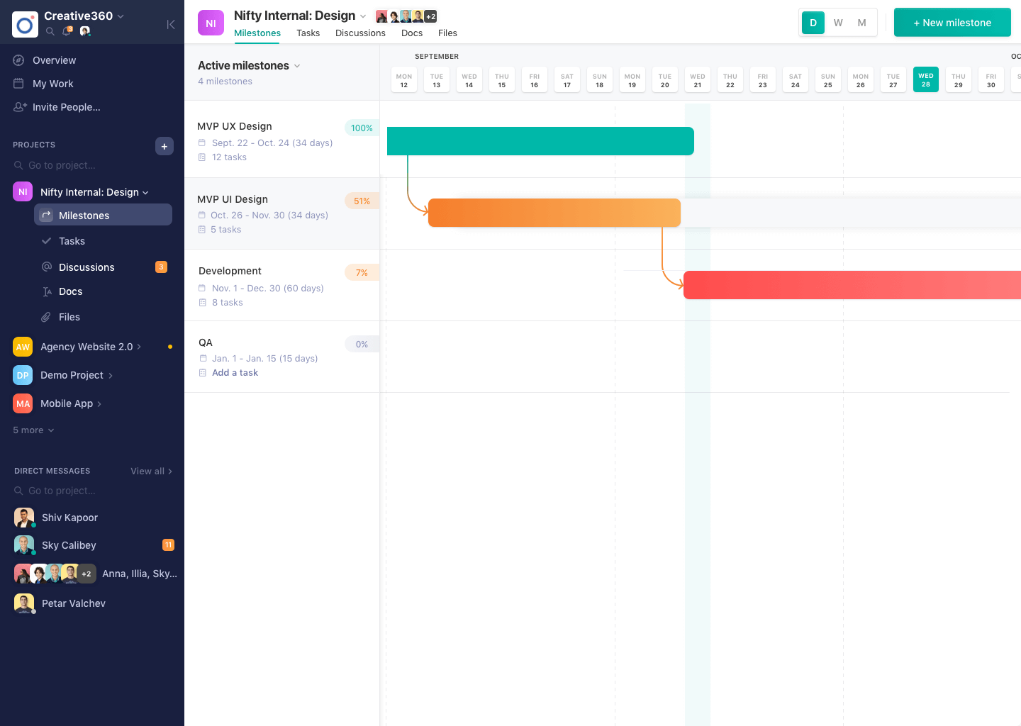 Nifty Project Management screenshot