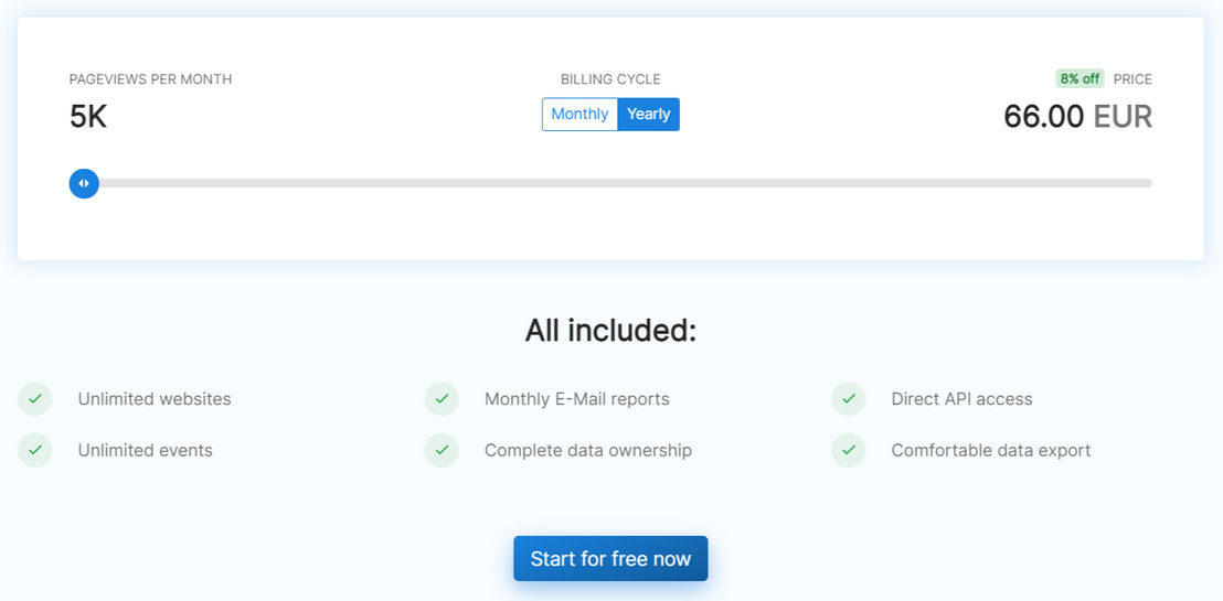 nilly-analytics pricing