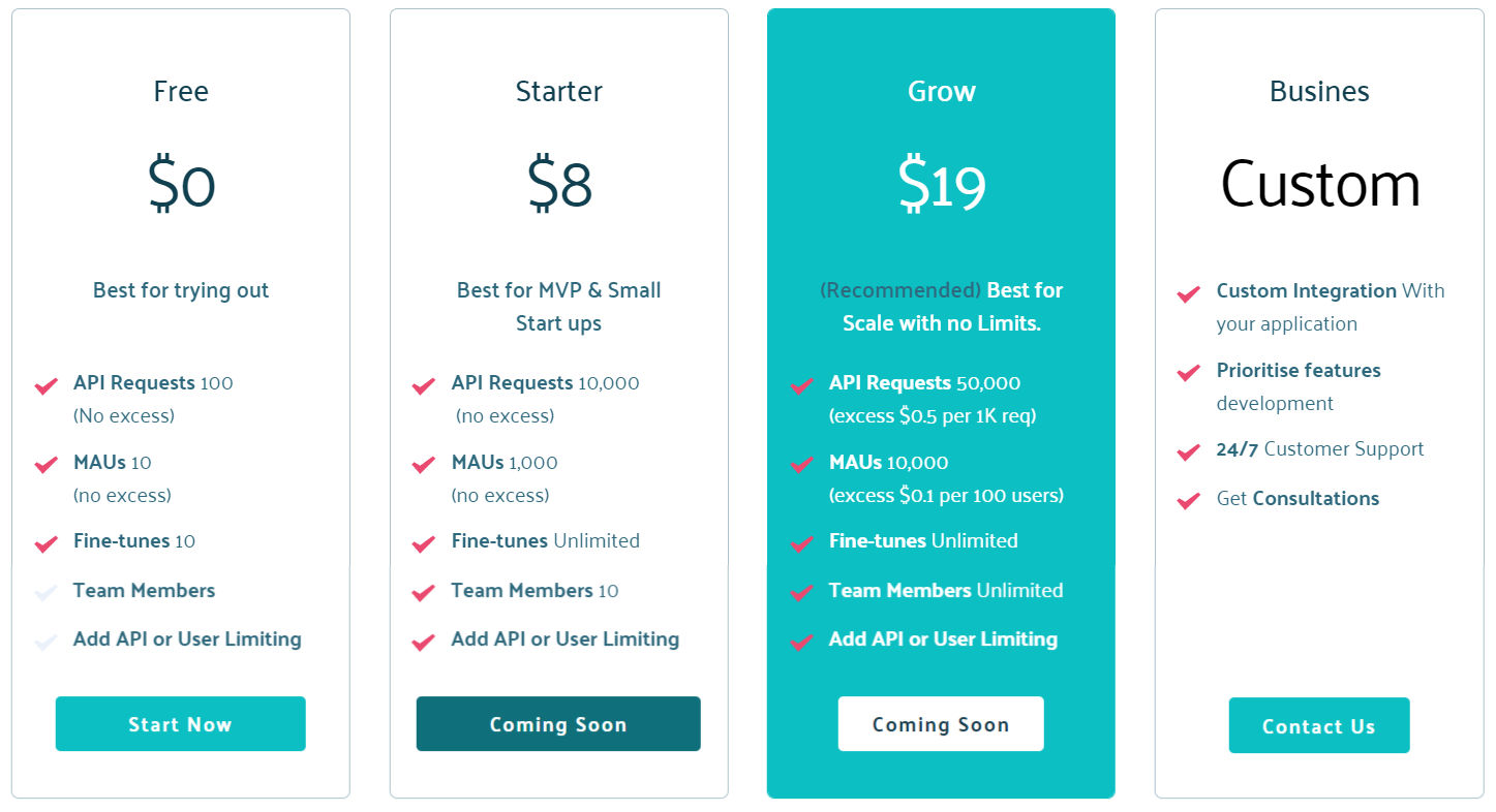 NocoAi pricing