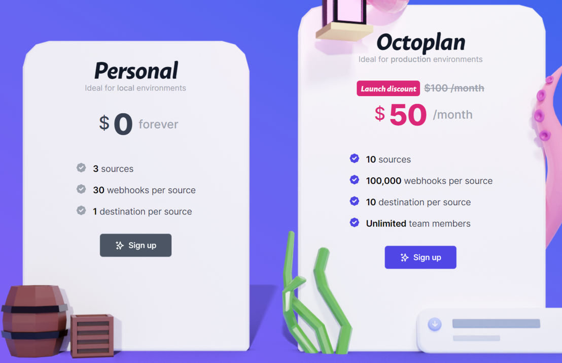 Octohook pricing