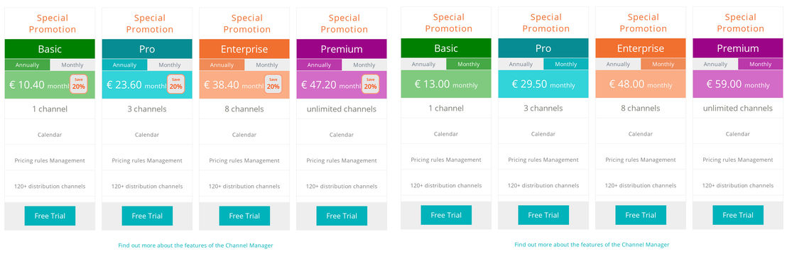 octorate-channel-manager pricing