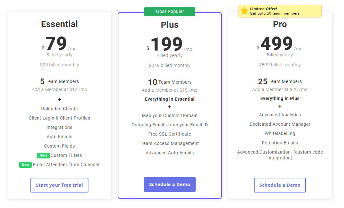 Omnify pricing