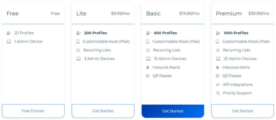 OneTap Check-In pricing