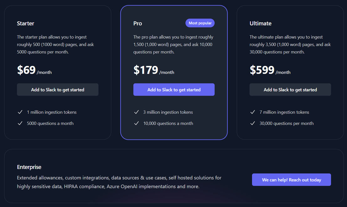 PageWise pricing