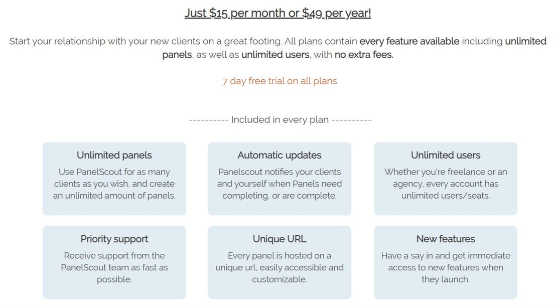 panelscout pricing