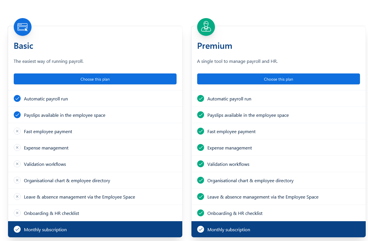 PayFit pricing