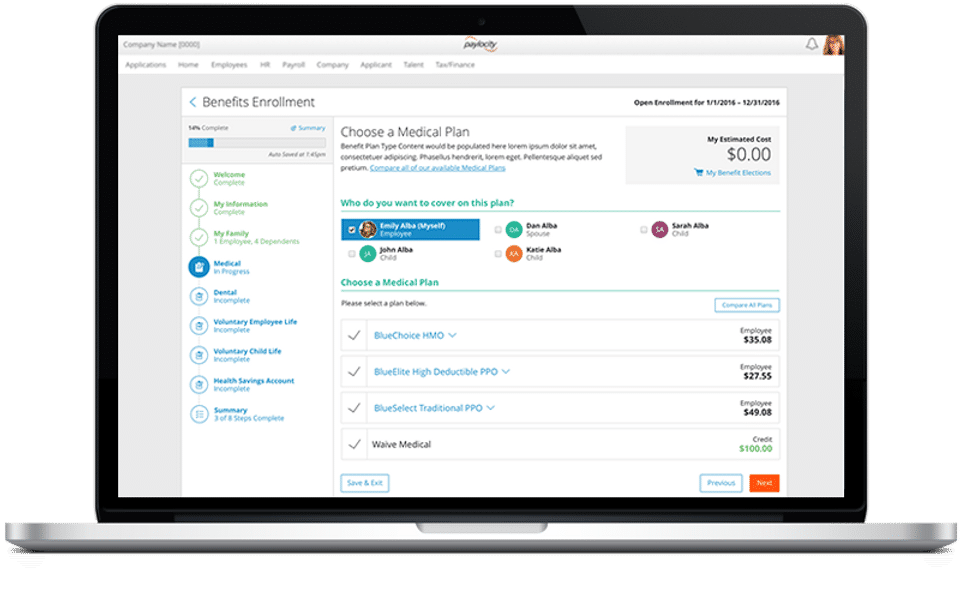 Paylocity Demo - Enrollment doesn't have to be complex-thumb