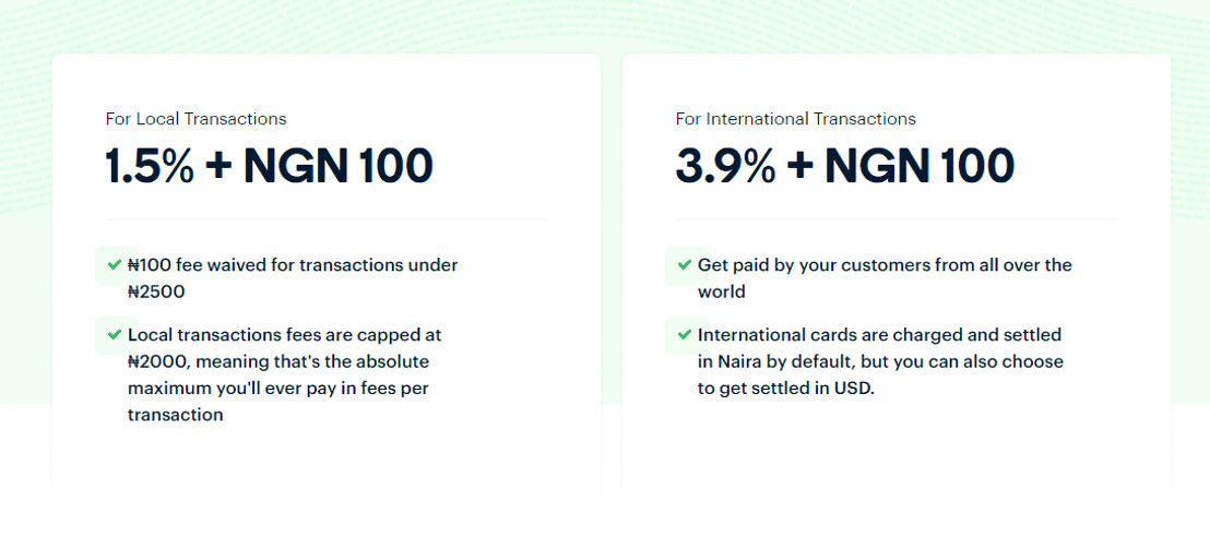 Paystack pricing