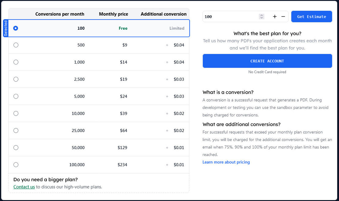 pdfendpoint pricing