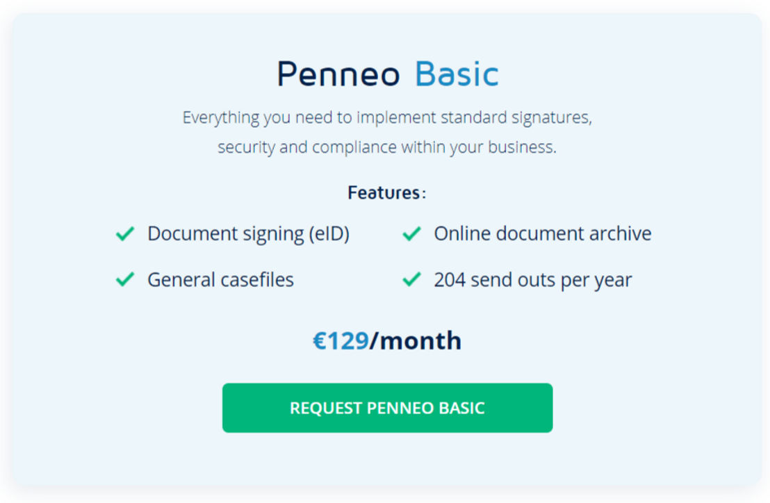 Penneo pricing