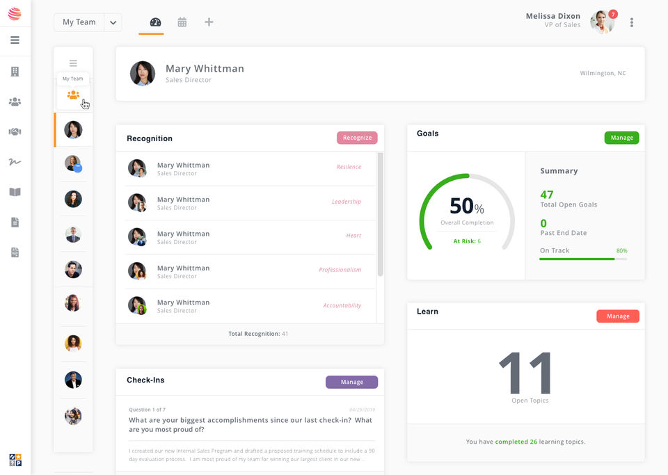 Rec Dashboard