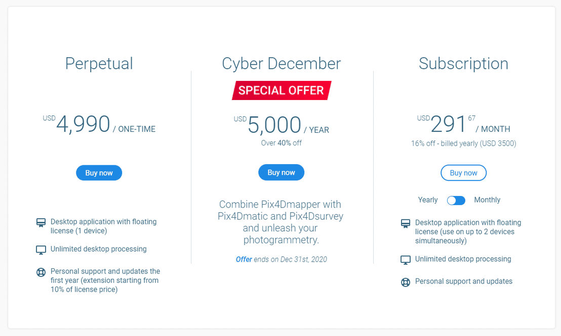 pix4dcapture pricing