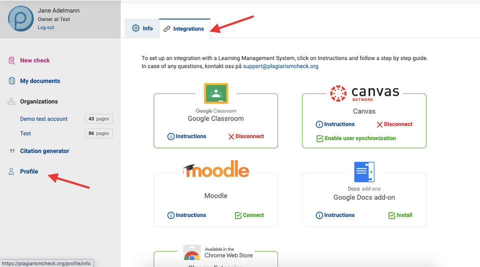 Integration with Google Classroom