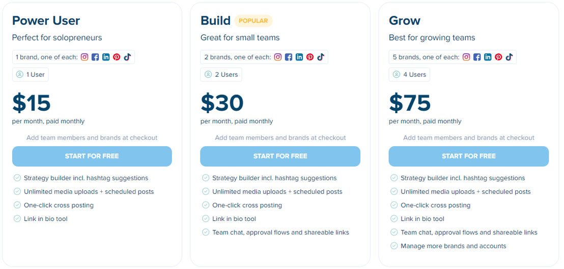 Plann pricing