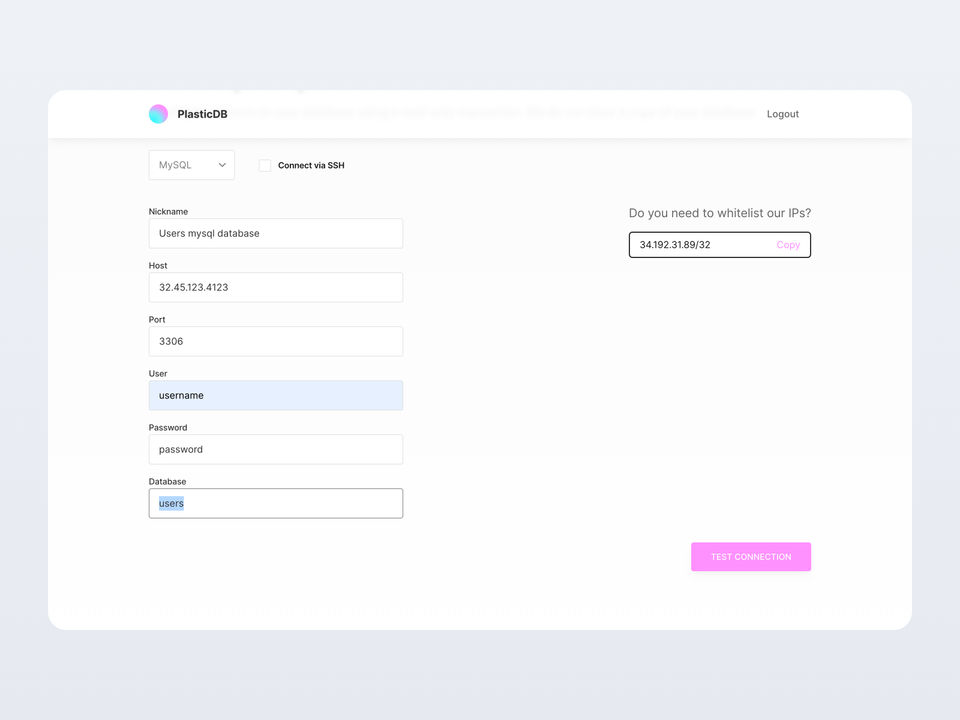 Database Connection