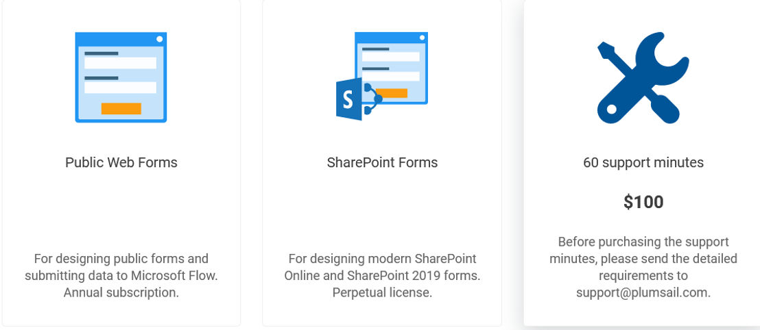 plumsail-forms pricing